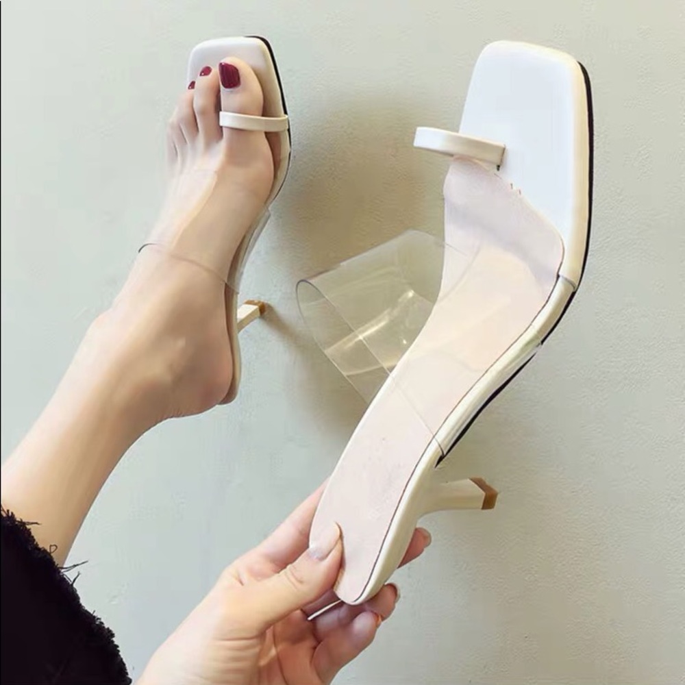 Chic off-white sandals